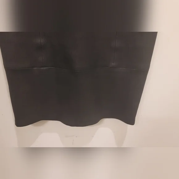 Nour Hammour Black Leather Dress 34 /City‎ Career Rockability Witchy Grunge - Picture 8 of 9